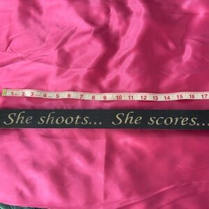 She Shoots She Scores Decorative Sign